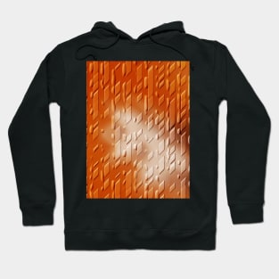 3D abstract orange design Hoodie